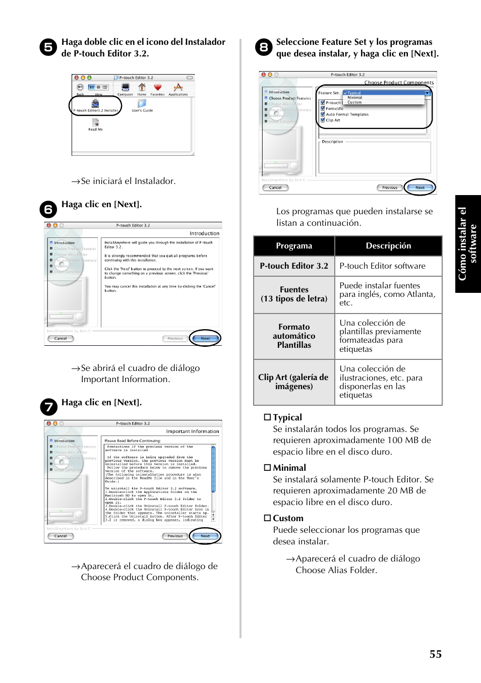 Brother PT-9500PC User Manual | Page 56 / 353