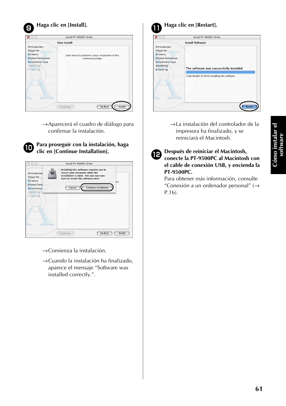 Brother PT-9500PC User Manual | Page 62 / 353
