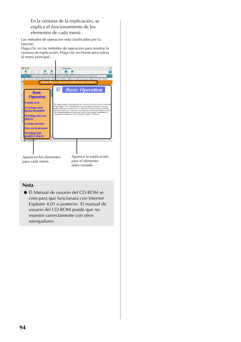 Nota | Brother PT-9500PC User Manual | Page 95 / 353