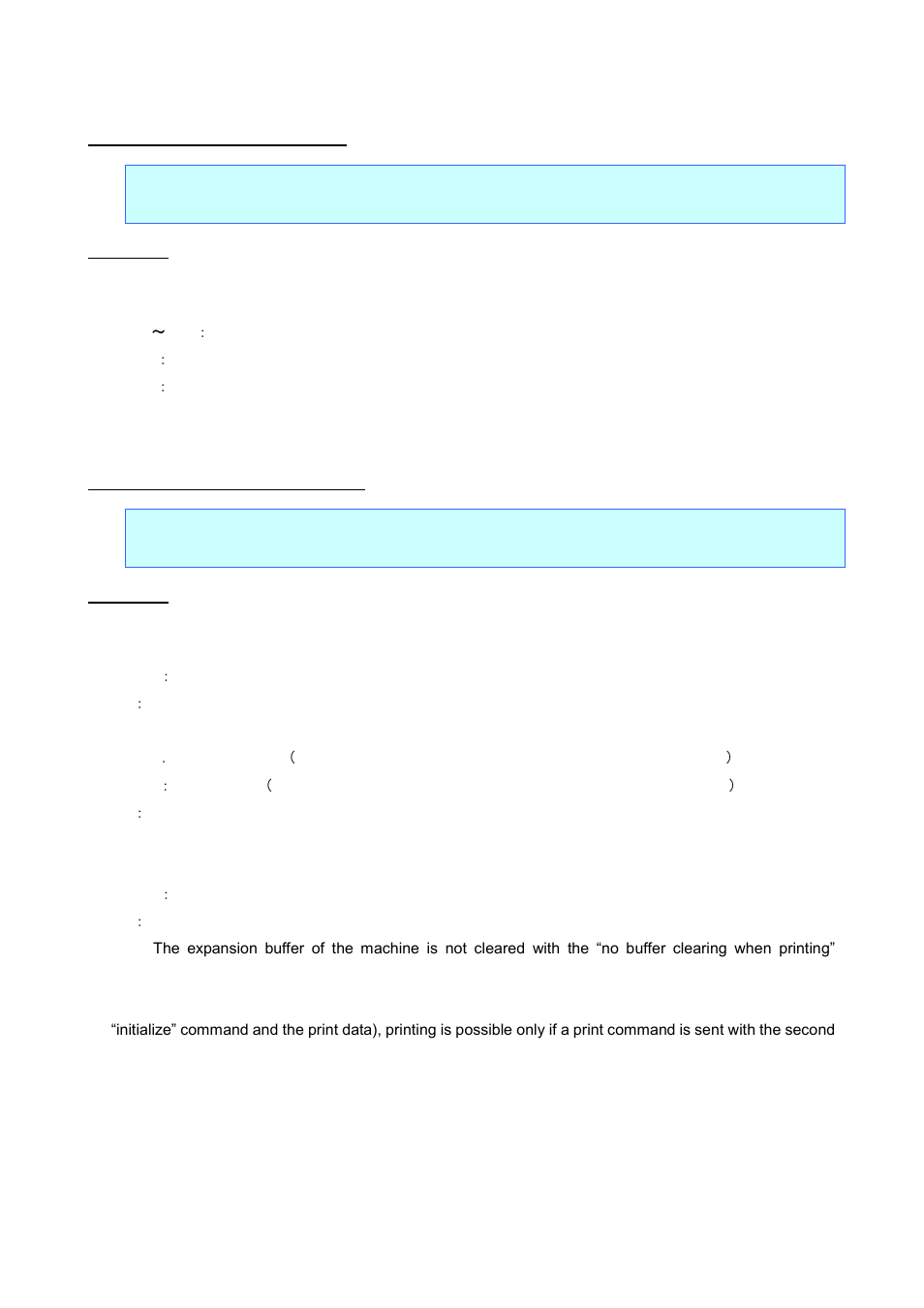 Esc i m various mode settings, Parameters, Esc i k advanced mode settings | Esc i m, Various mode settings, Esc i k, Advanced mode settings | Brother PT-P700 User Manual | Page 37 / 52