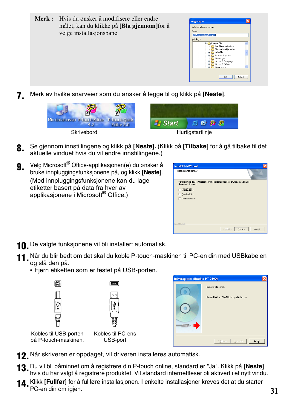 Brother PT-2100 User Manual | Page 32 / 46