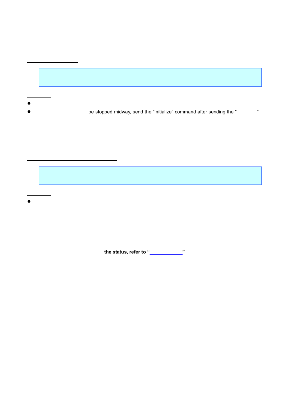 Printing command details, Null invalidate, Description | Esc i s status information request, Null, Invalidate, Esc i s, Status information request, Er to | Brother QL-720NW User Manual | Page 24 / 48