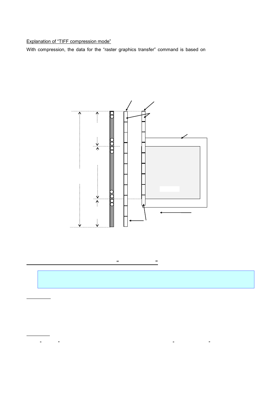 Explanation of “tiff compression mode, Parameters, Description | Esc i a, Mber in “cut each * labels | Brother QL-720NW User Manual | Page 35 / 48