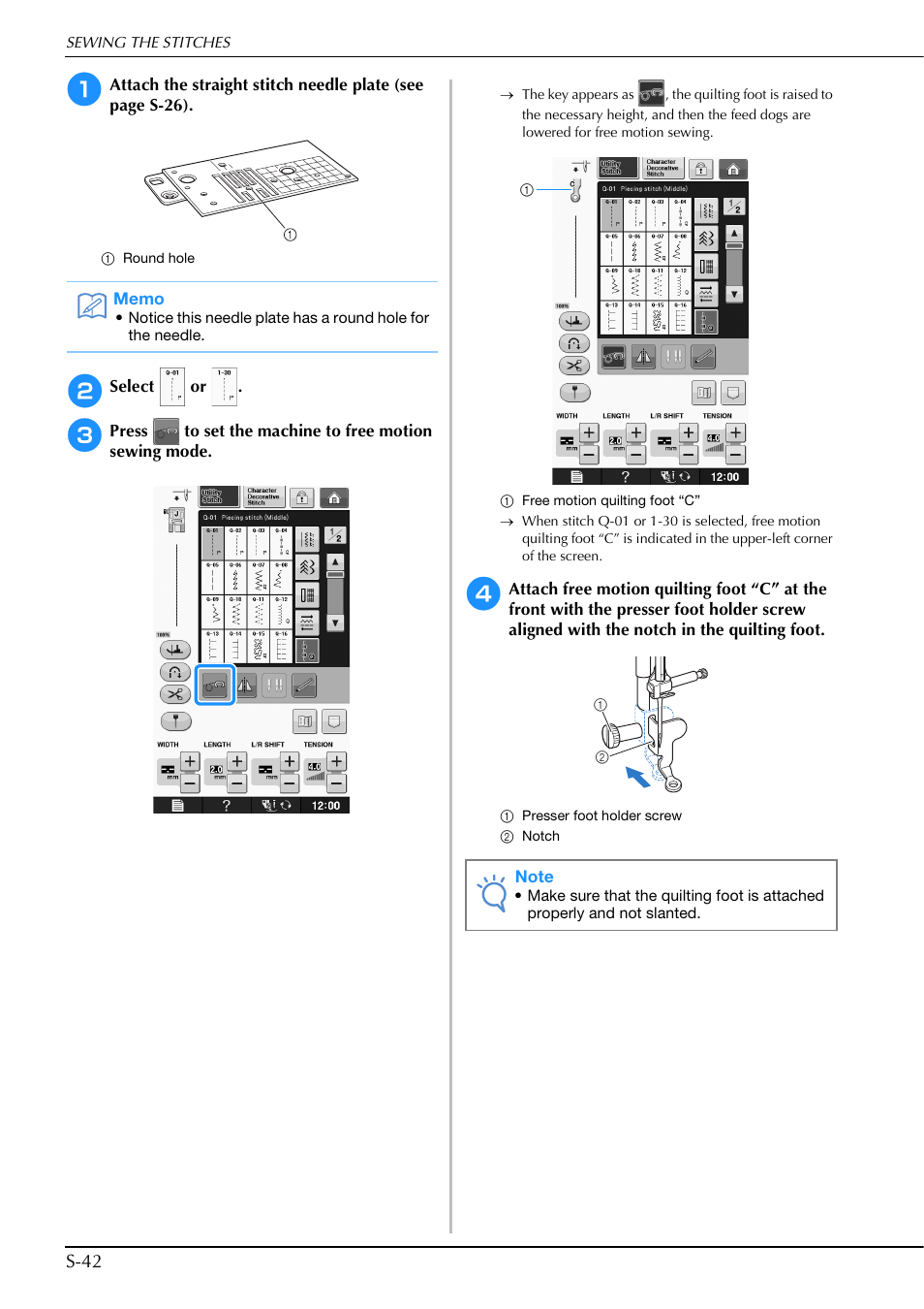 S-42 | Brother Innov-is V5 User Manual | Page 110 / 312