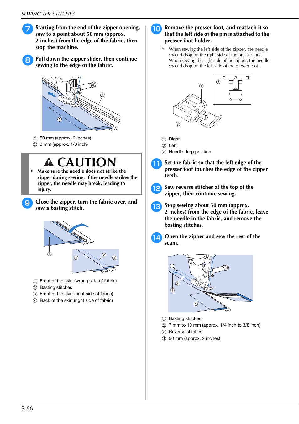 Caution | Brother Innov-is V5 User Manual | Page 134 / 312