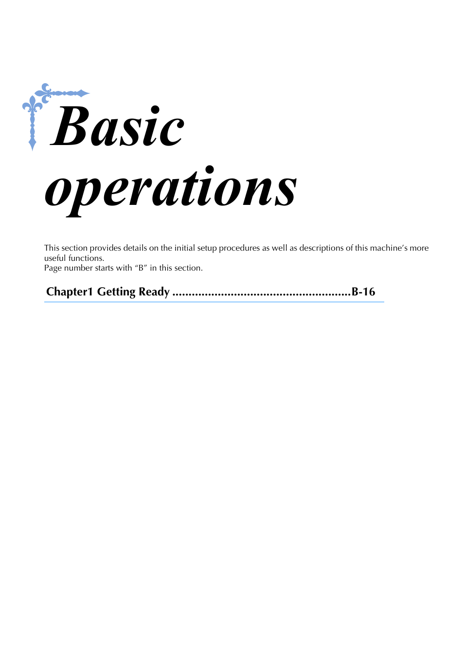 Basic operations | Brother Innov-is V5 User Manual | Page 17 / 312