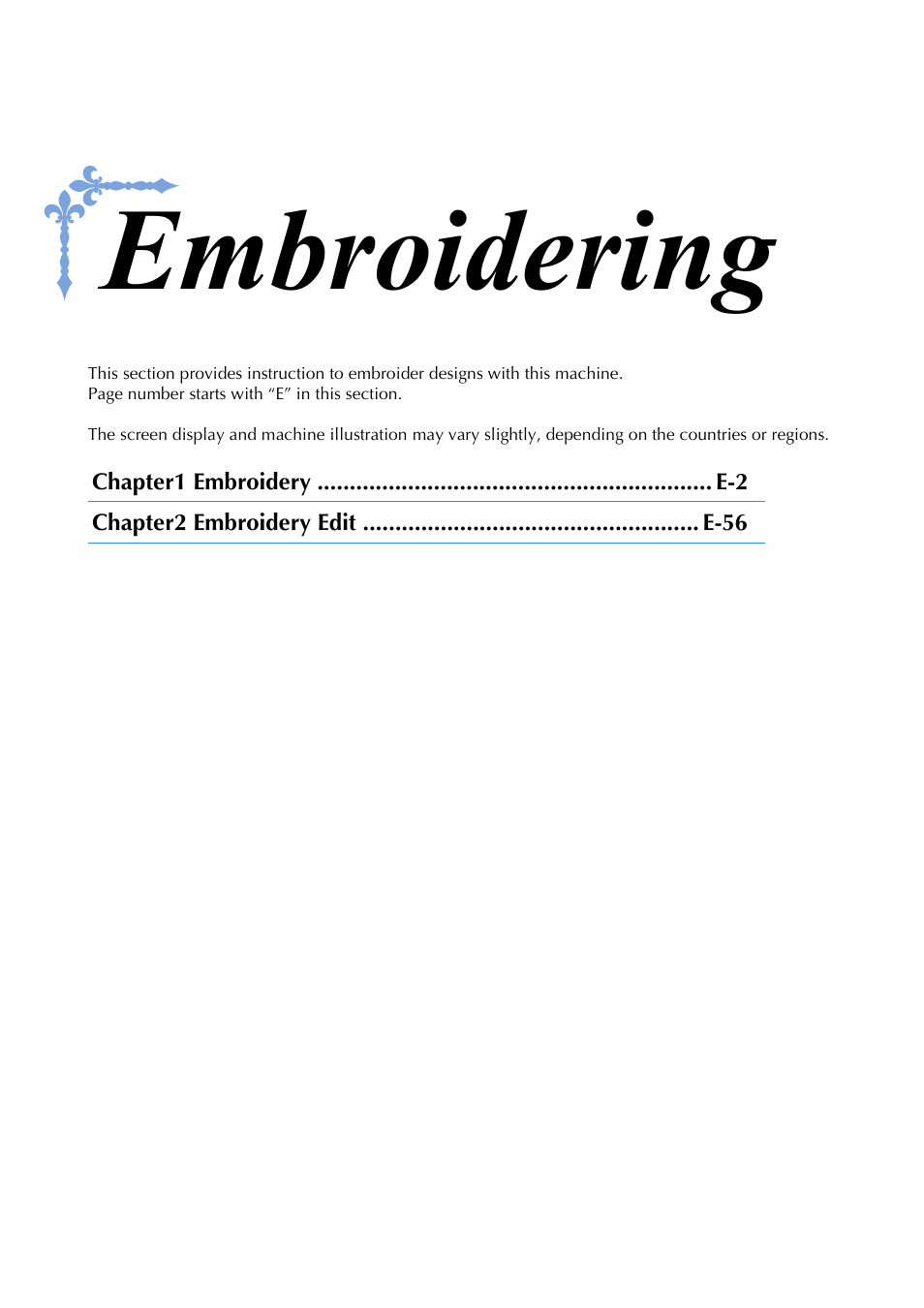 Embroidering | Brother Innov-is V5 User Manual | Page 181 / 312