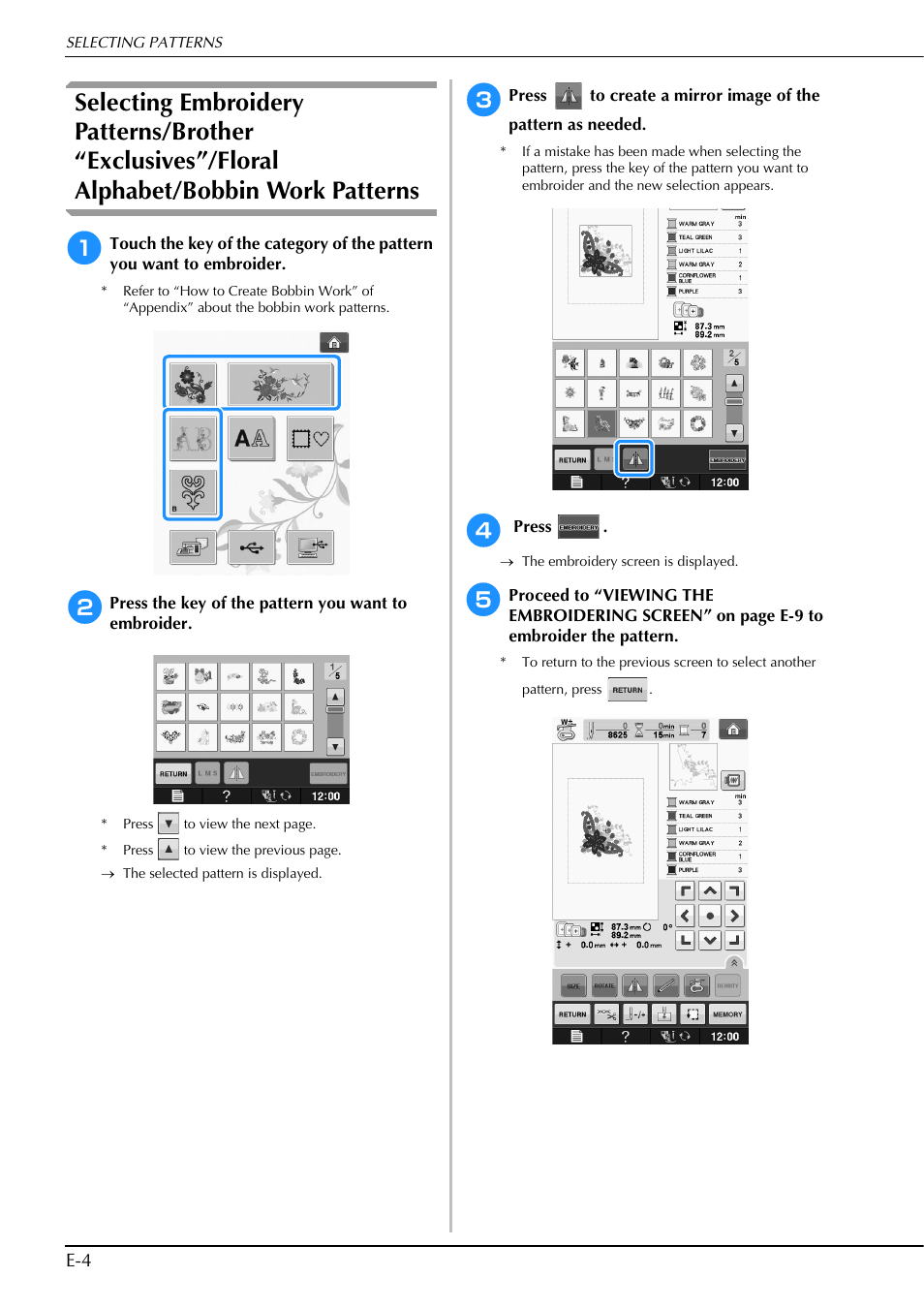 Brother Innov-is V5 User Manual | Page 184 / 312