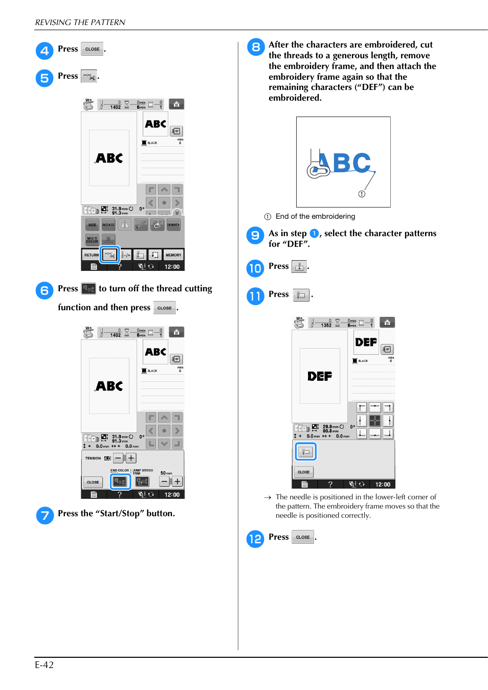 Brother Innov-is V5 User Manual | Page 222 / 312