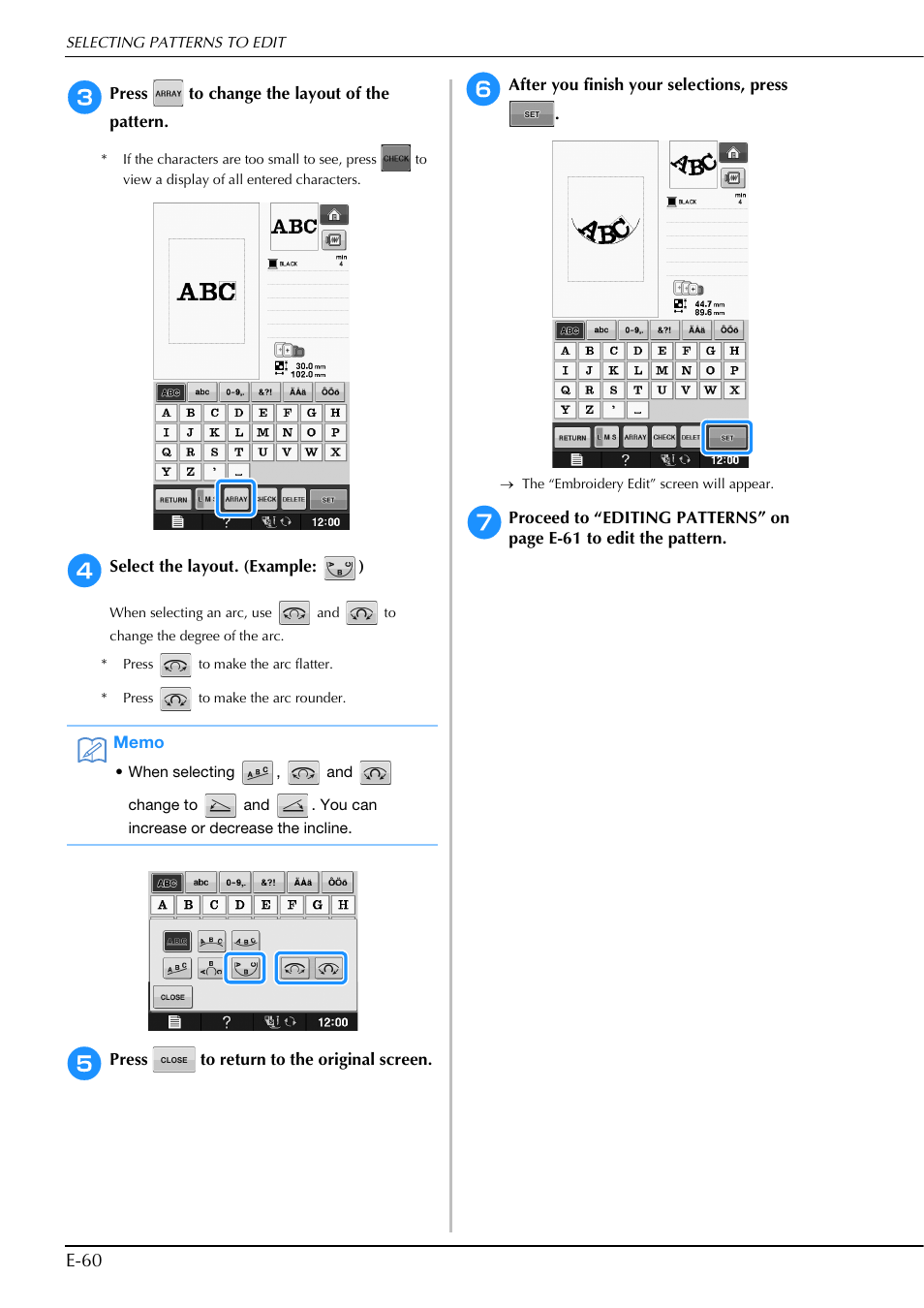 E-60 | Brother Innov-is V5 User Manual | Page 240 / 312