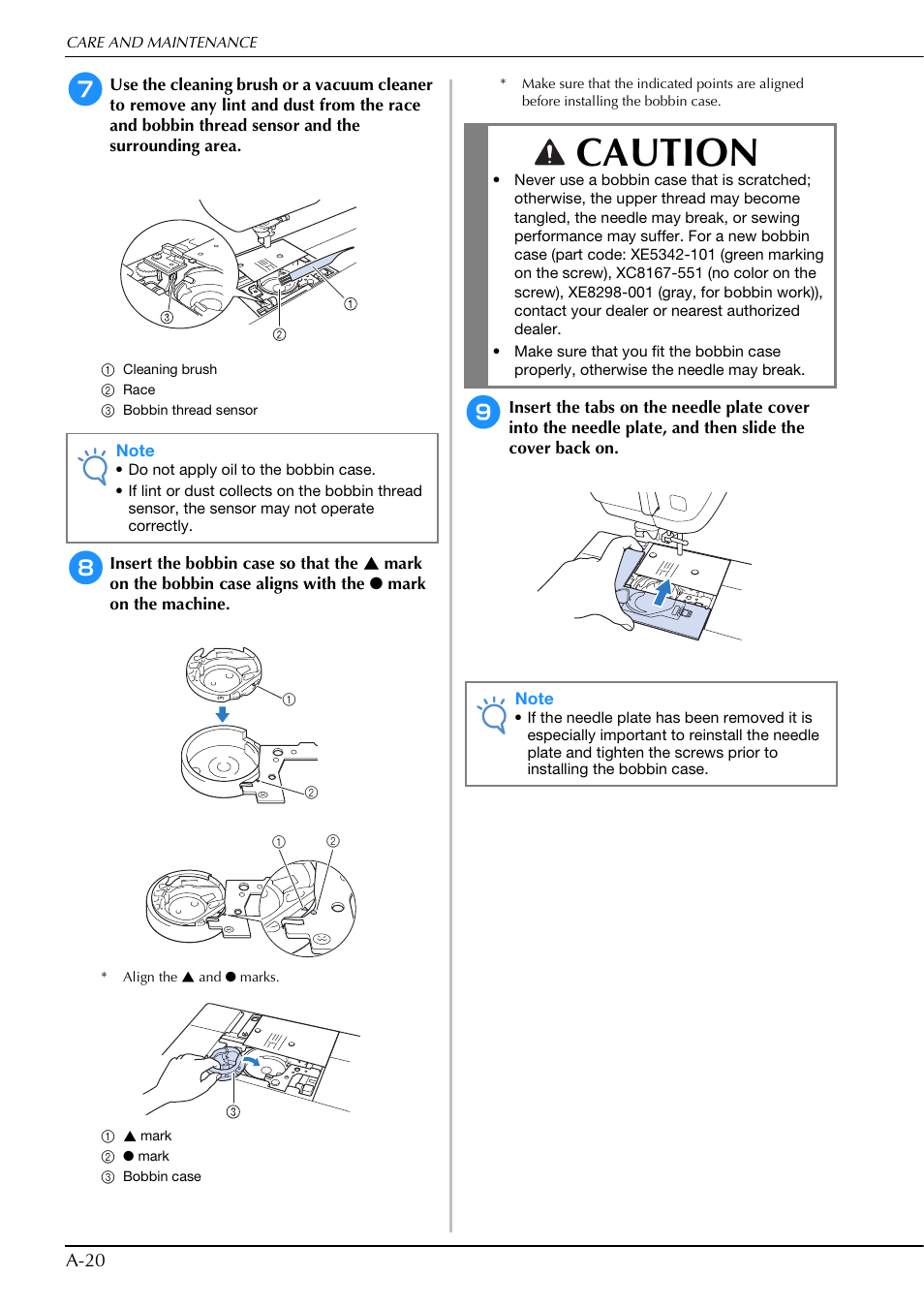 Caution | Brother Innov-is V5 User Manual | Page 286 / 312