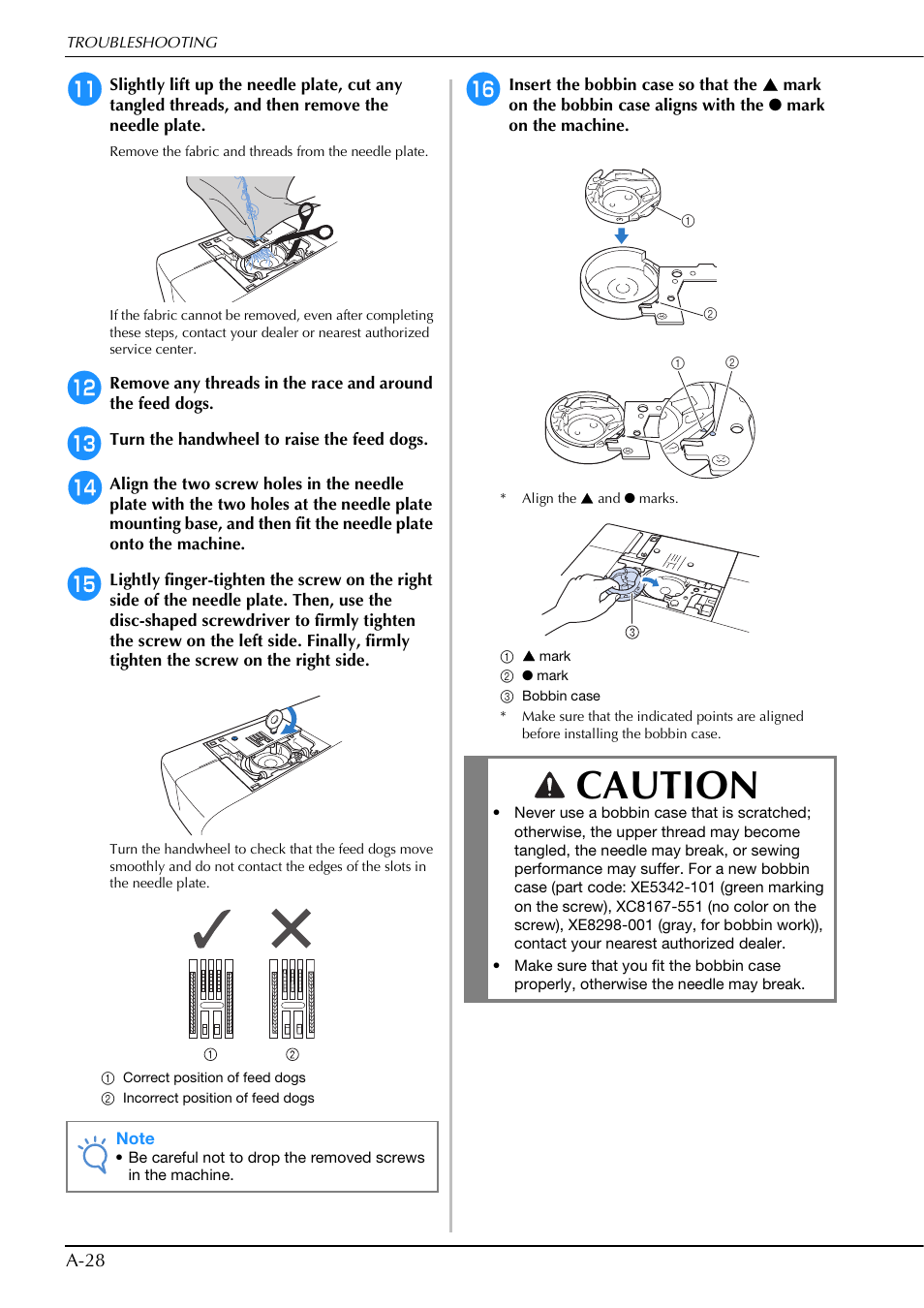 Caution | Brother Innov-is V5 User Manual | Page 294 / 312