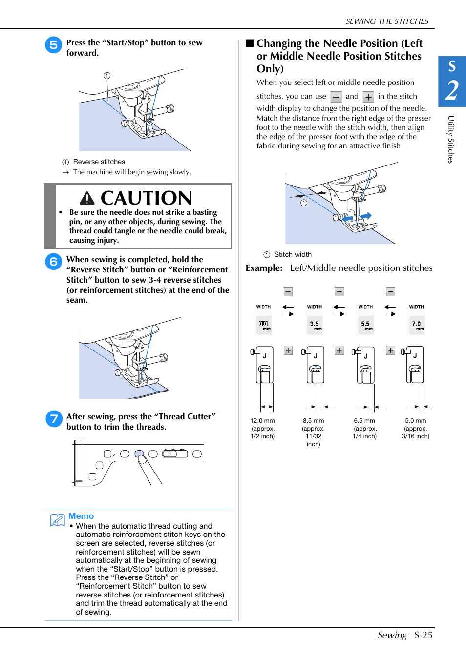 Caution | Brother Innov-is V5 User Manual | Page 93 / 312