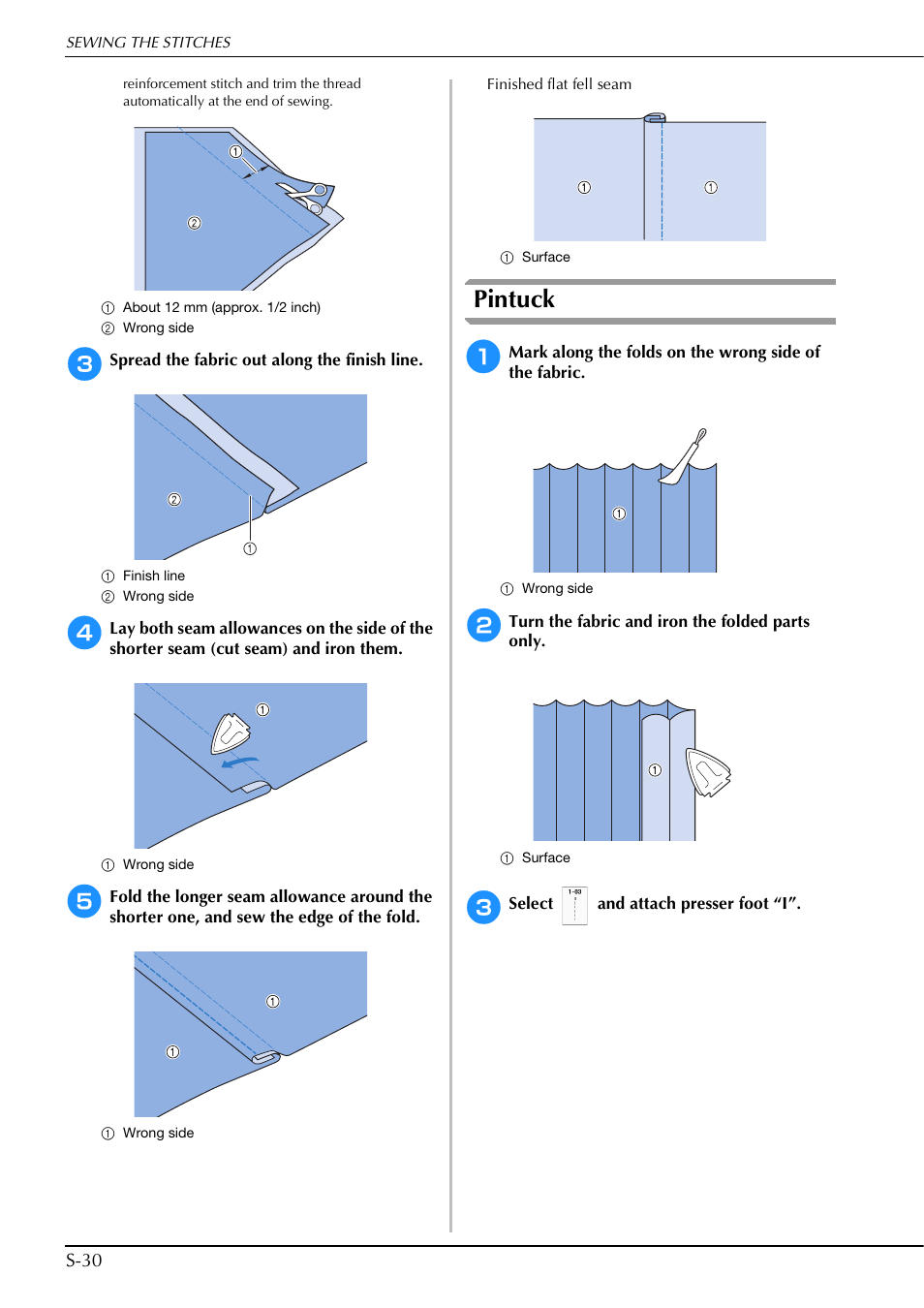 Pintuck | Brother Innov-is V5 User Manual | Page 98 / 312