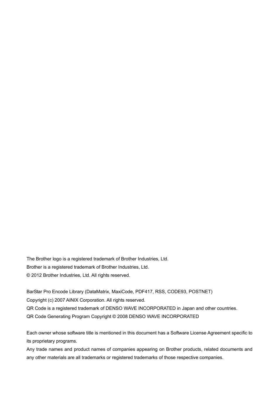 Brother QL-720NW User Manual | Page 2 / 117