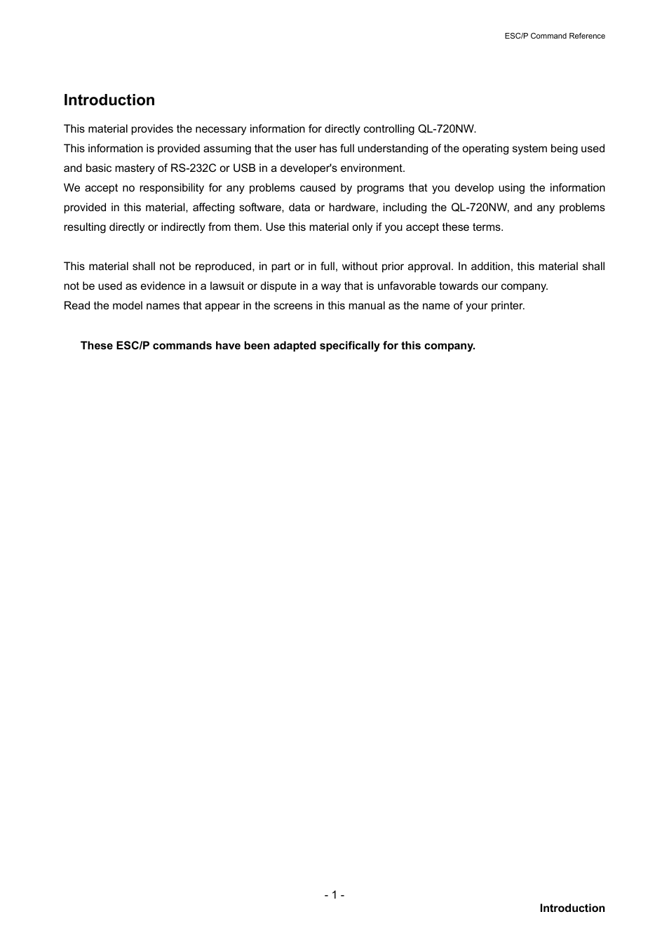 Introduction | Brother QL-720NW User Manual | Page 7 / 117