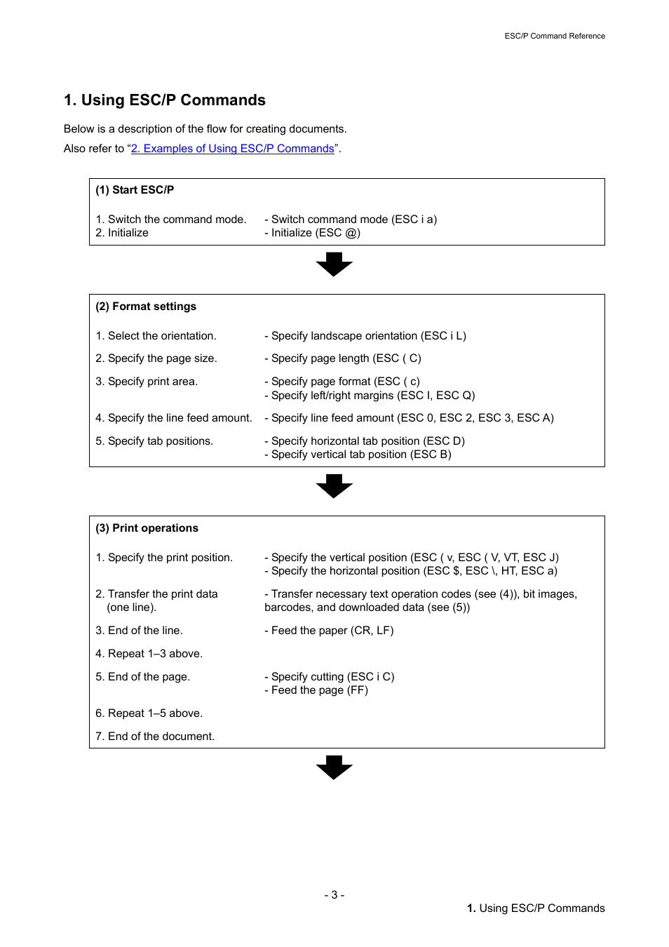 Using esc/p commands | Brother QL-720NW User Manual | Page 9 / 117