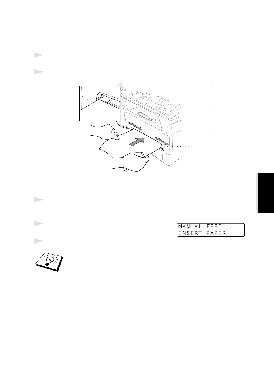 Loading one sheet of paper, Loading more than one sheet of paper | Brother MFC-9760 User Manual | Page 31 / 109