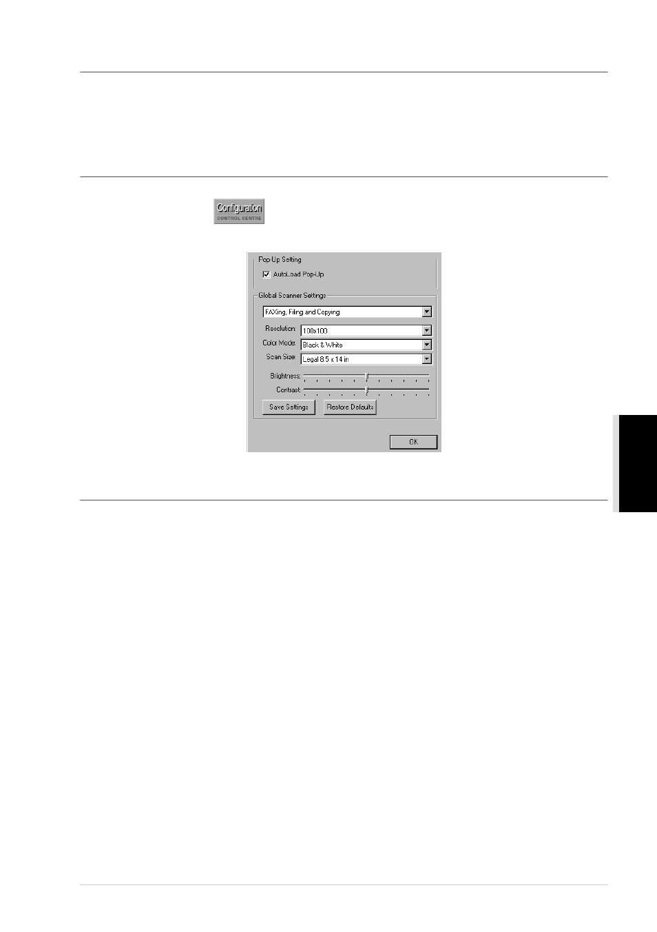 Copy operations, Scanner settings, Global settings | Brother MFC-9760 User Manual | Page 55 / 109