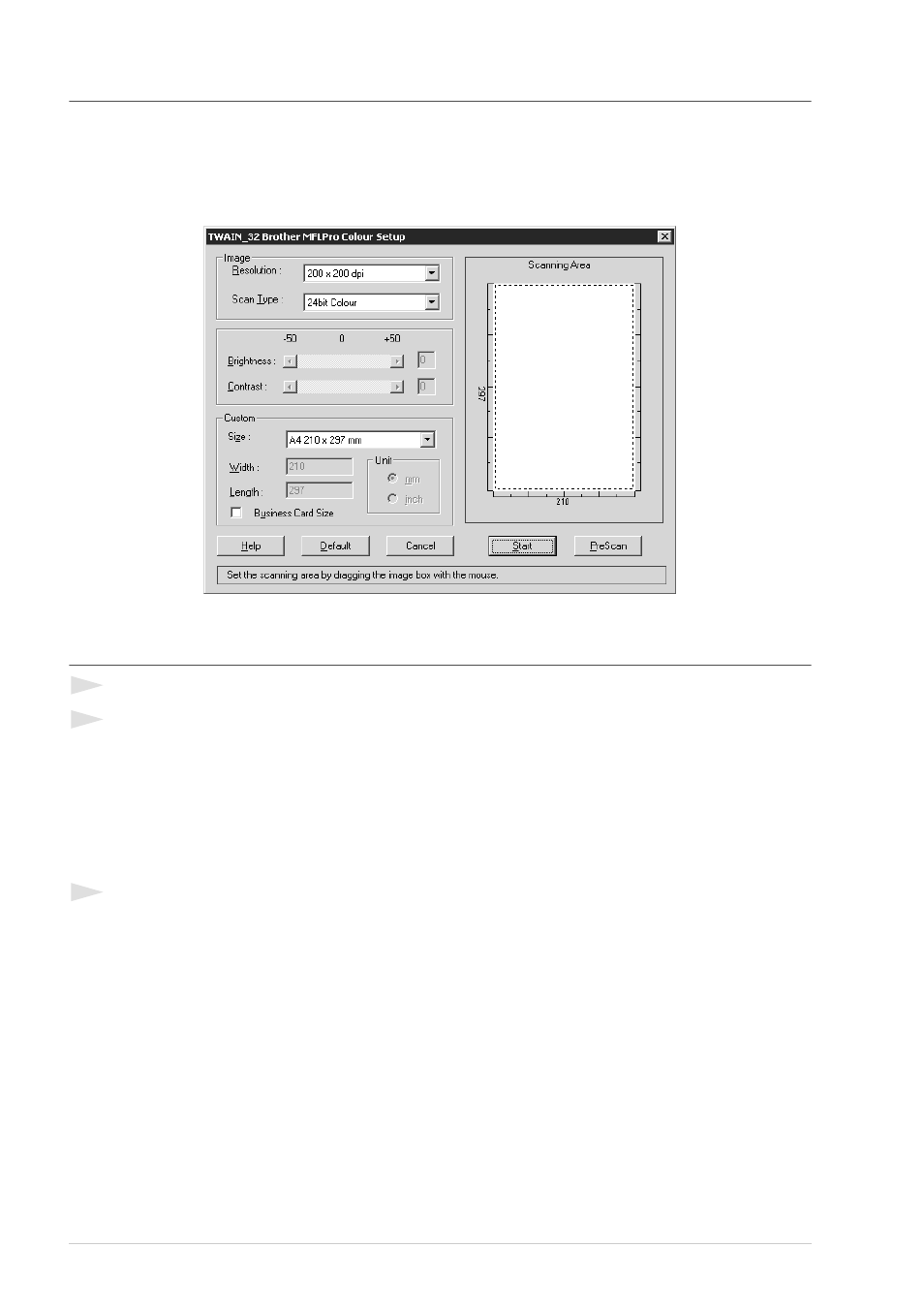 Accessing the scanner, Scanning a document into your pc | Brother MFC-9760 User Manual | Page 66 / 109