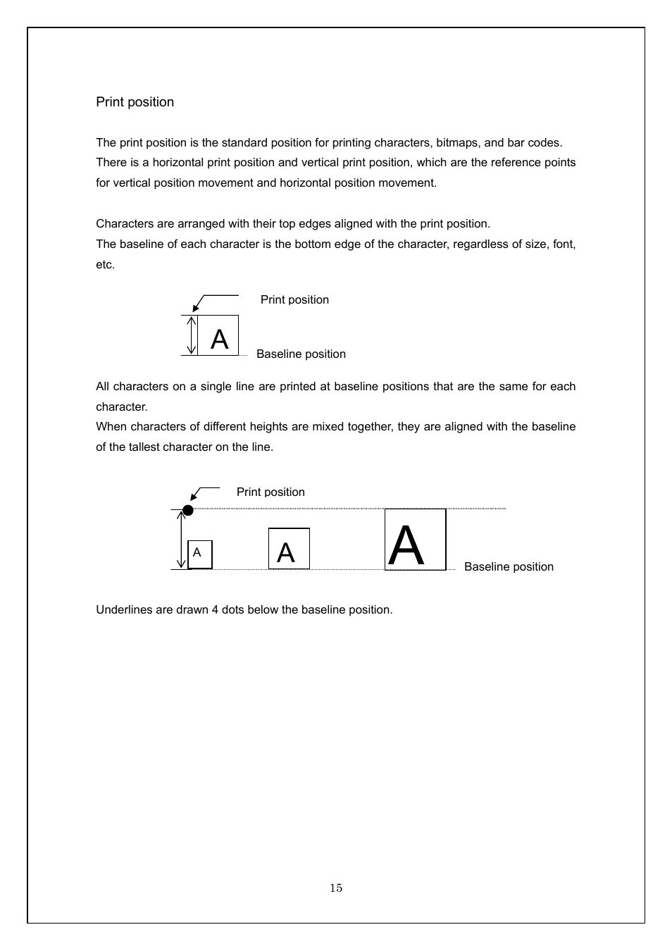 Print position | Brother TD-4100N User Manual | Page 15 / 115