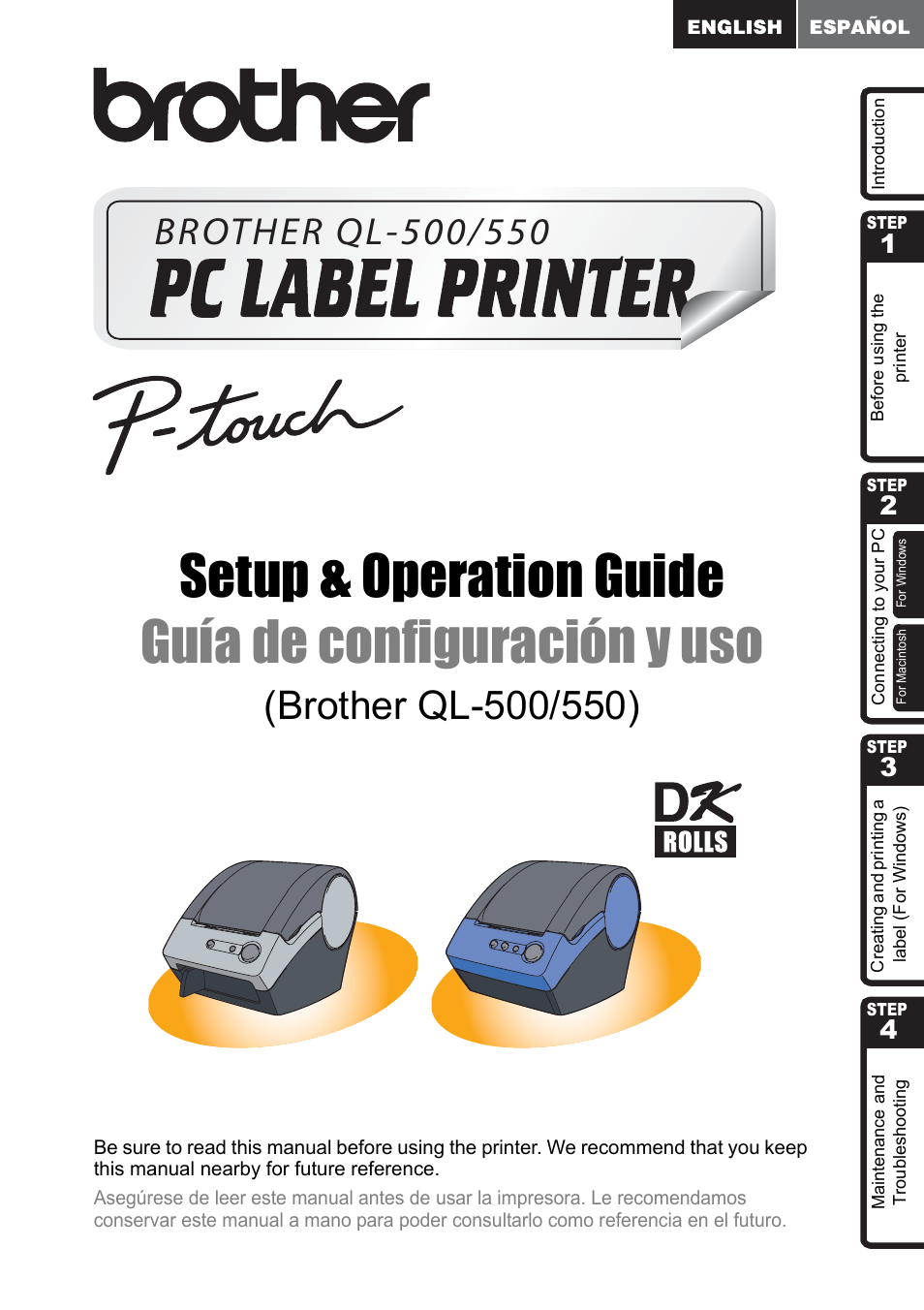 Brother QL-500 User Manual | 118 pages