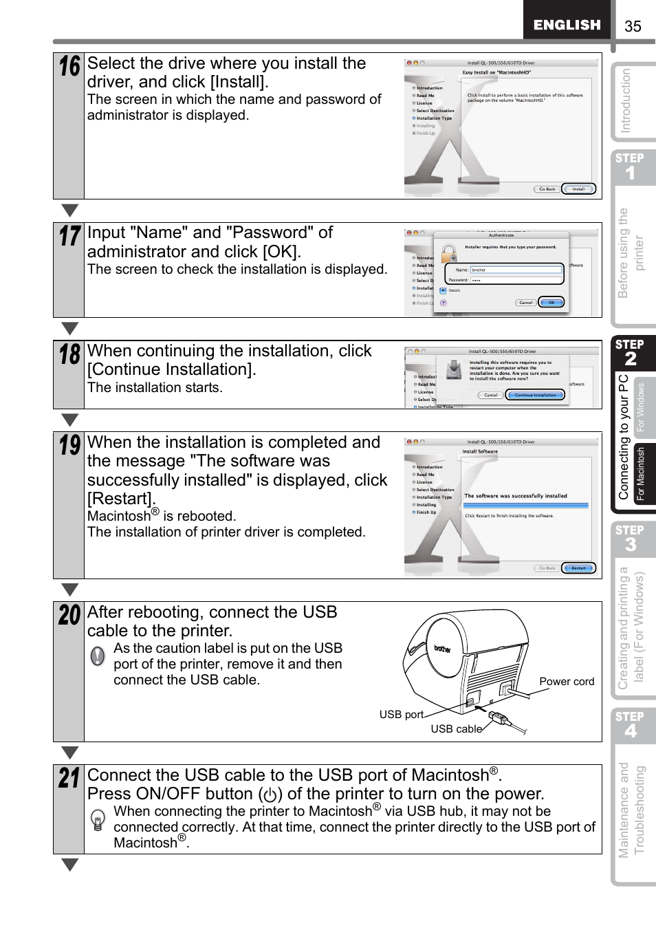 Brother QL-500 User Manual | Page 35 / 118