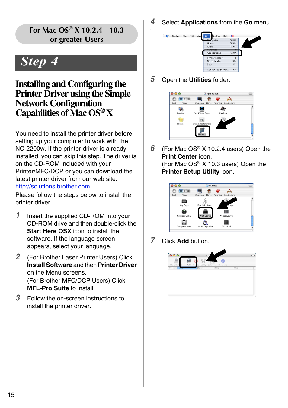 Step 4, English | Brother NC-2200W User Manual | Page 16 / 159
