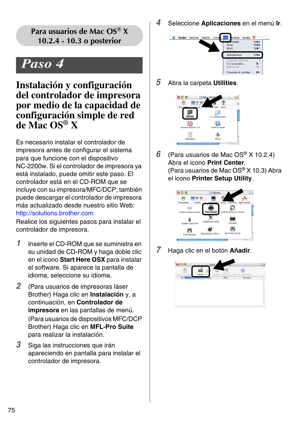 Paso 4, English | Brother NC-2200W User Manual | Page 76 / 159