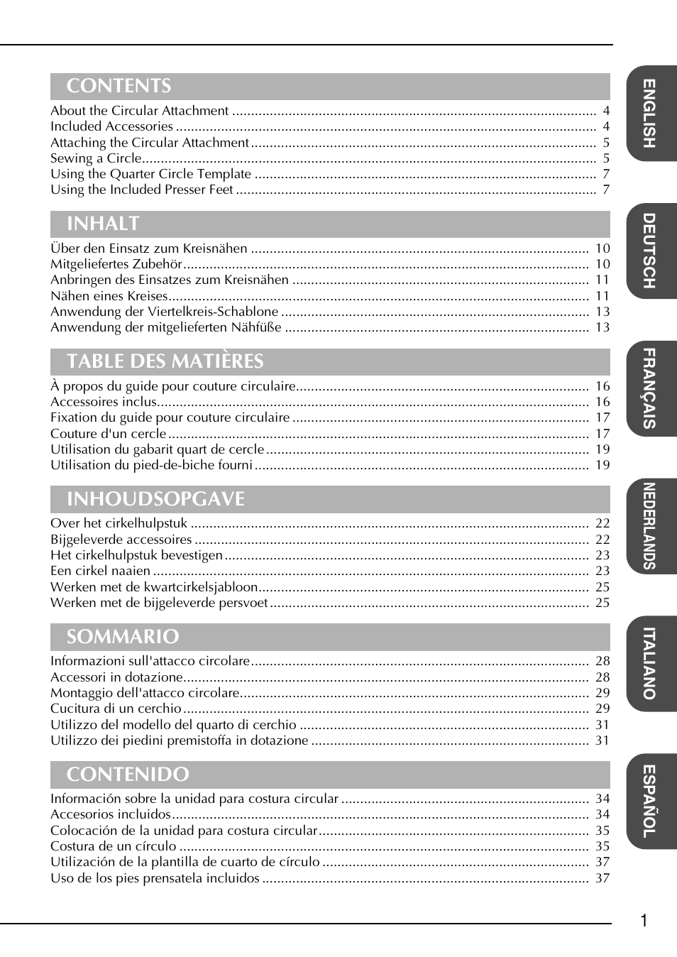 Brother NX-2000 User Manual | Page 3 / 48