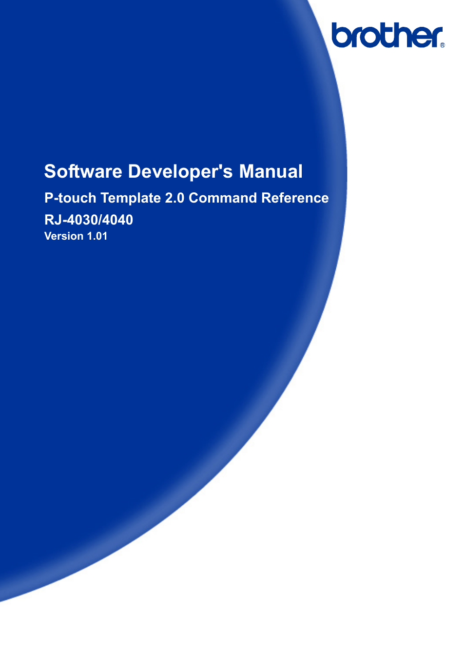 Brother RJ-4030 User Manual | 110 pages