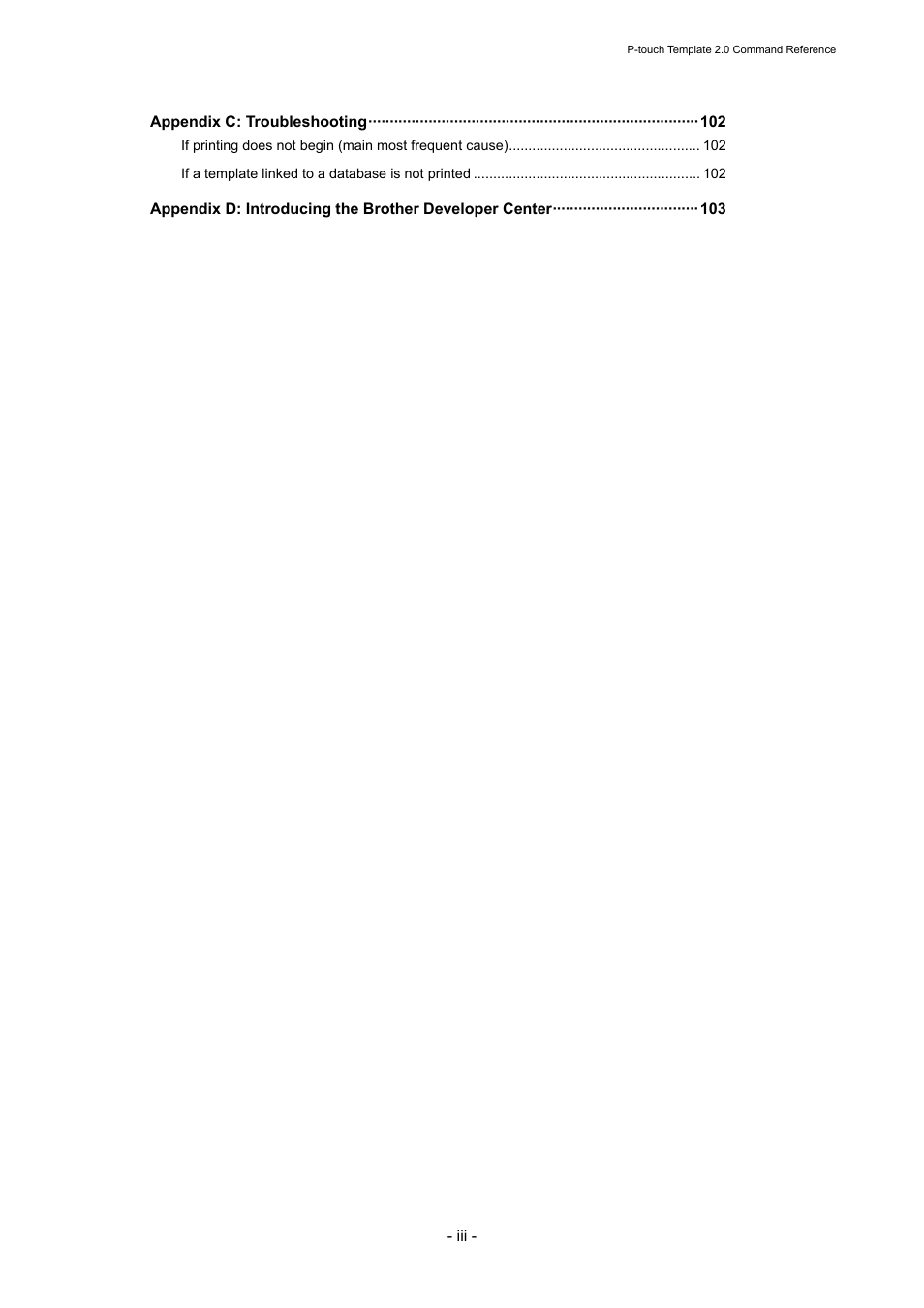 Brother RJ-4030 User Manual | Page 6 / 110