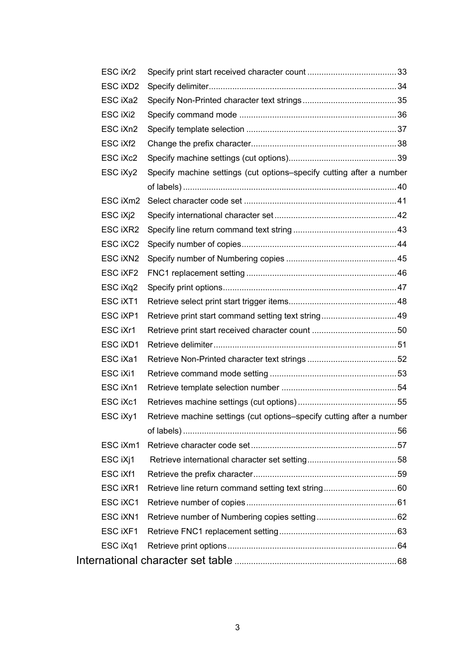 International character set table | Brother TD-4100N User Manual | Page 23 / 88