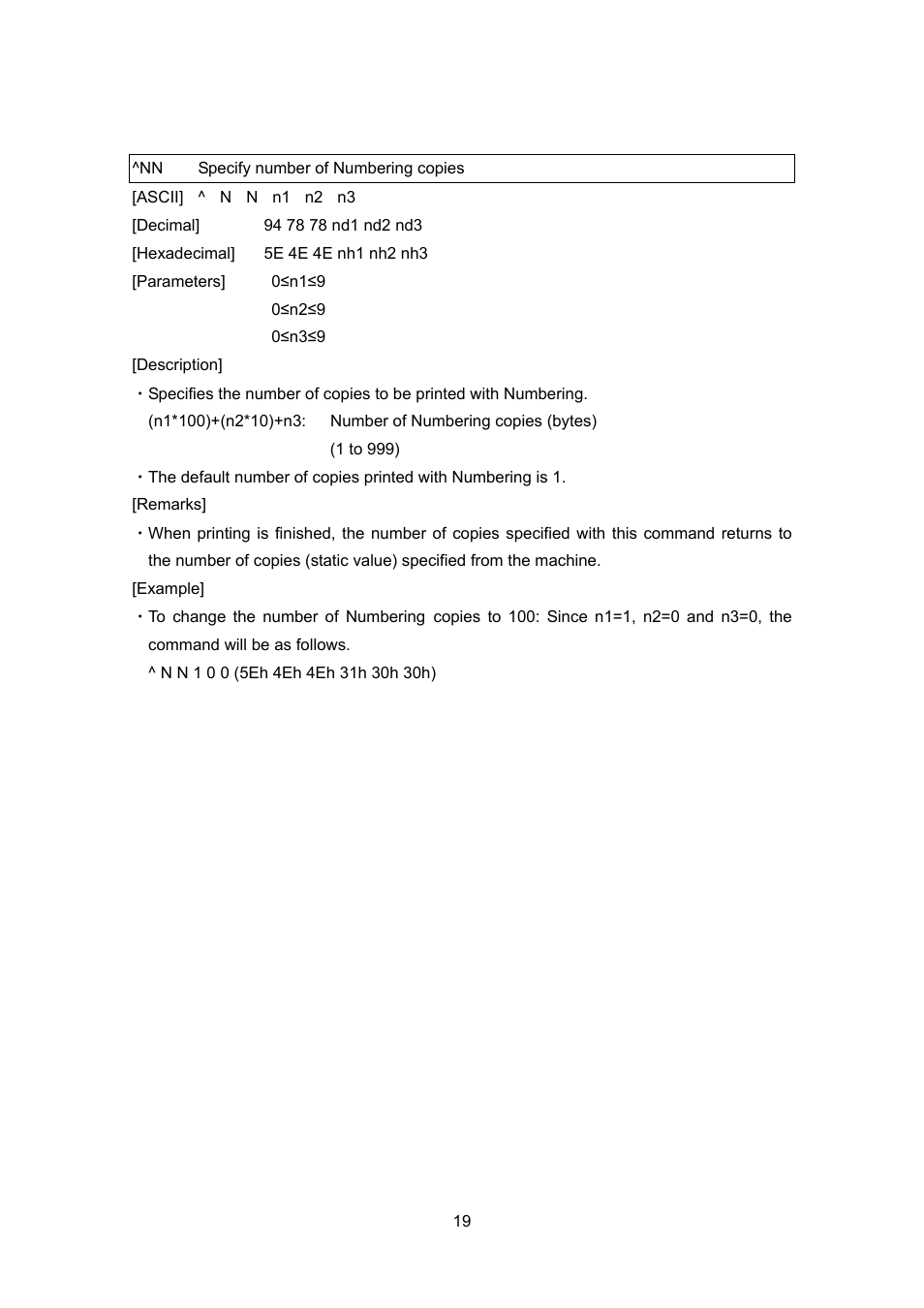 Nn specify number of numbering copies, Specify number of numbering copies | Brother TD-4100N User Manual | Page 39 / 88