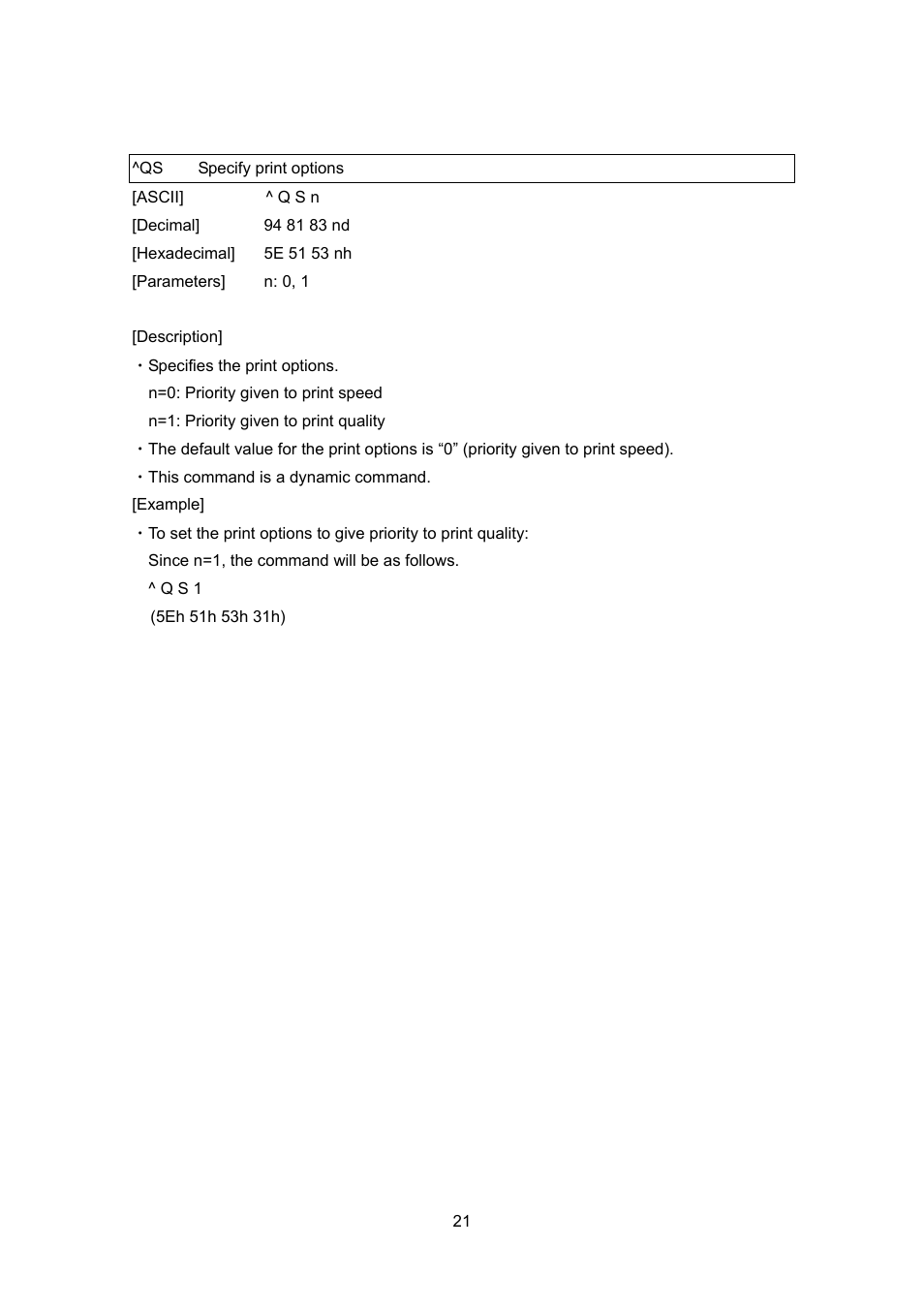 Qs specify print options, Specify print options | Brother TD-4100N User Manual | Page 41 / 88