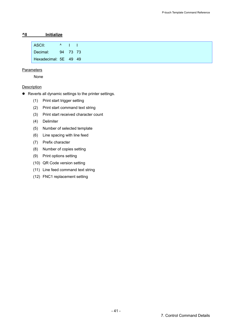 Ii initialize, Initialize | Brother QL-720NW User Manual | Page 46 / 96