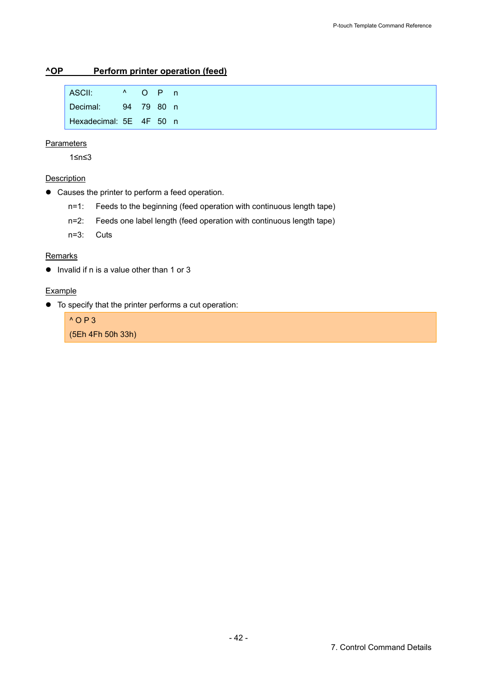 Op perform printer operation (feed), Perform printer operation (feed) | Brother QL-720NW User Manual | Page 47 / 96