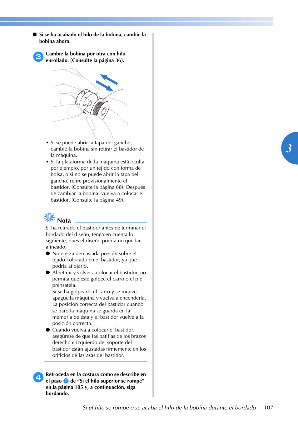 Nota | Brother PR655 User Manual | Page 109 / 280