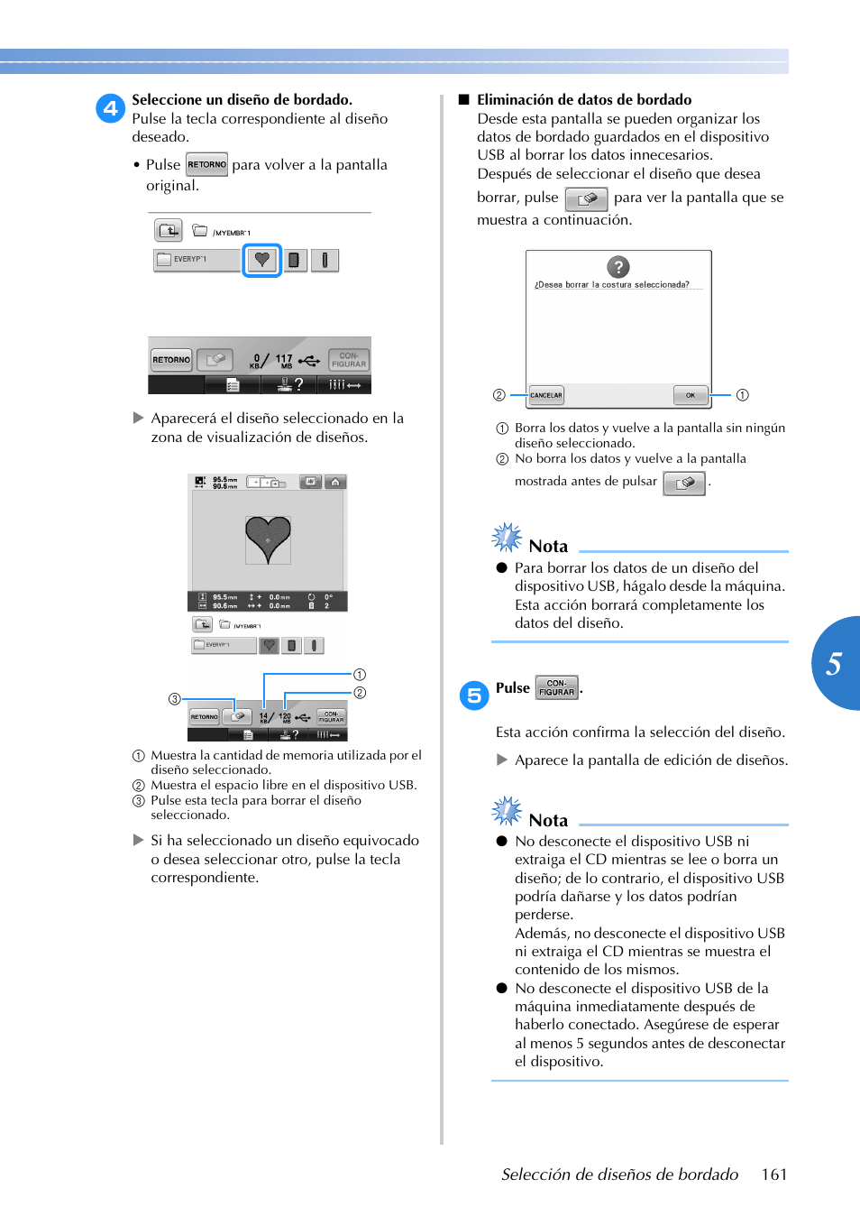 Nota | Brother PR655 User Manual | Page 163 / 280