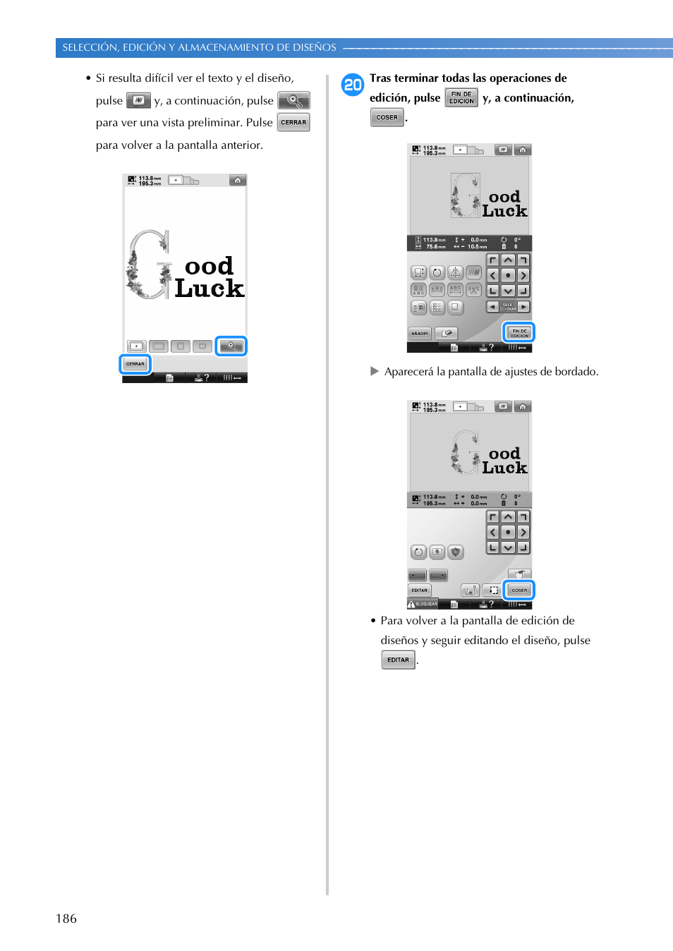 Brother PR655 User Manual | Page 188 / 280