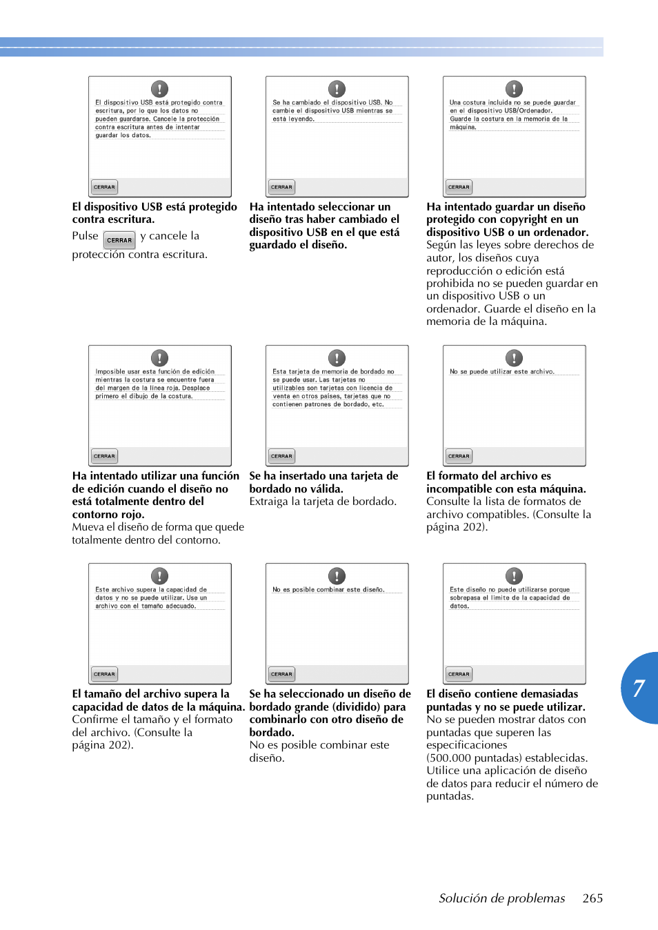 Brother PR655 User Manual | Page 267 / 280
