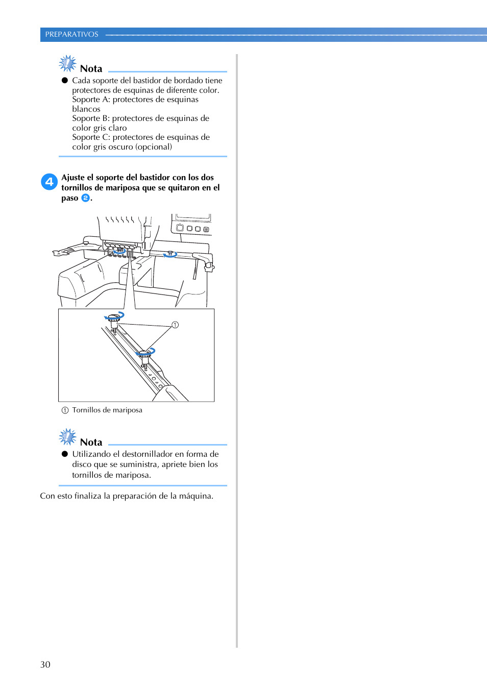 Nota | Brother PR655 User Manual | Page 32 / 280