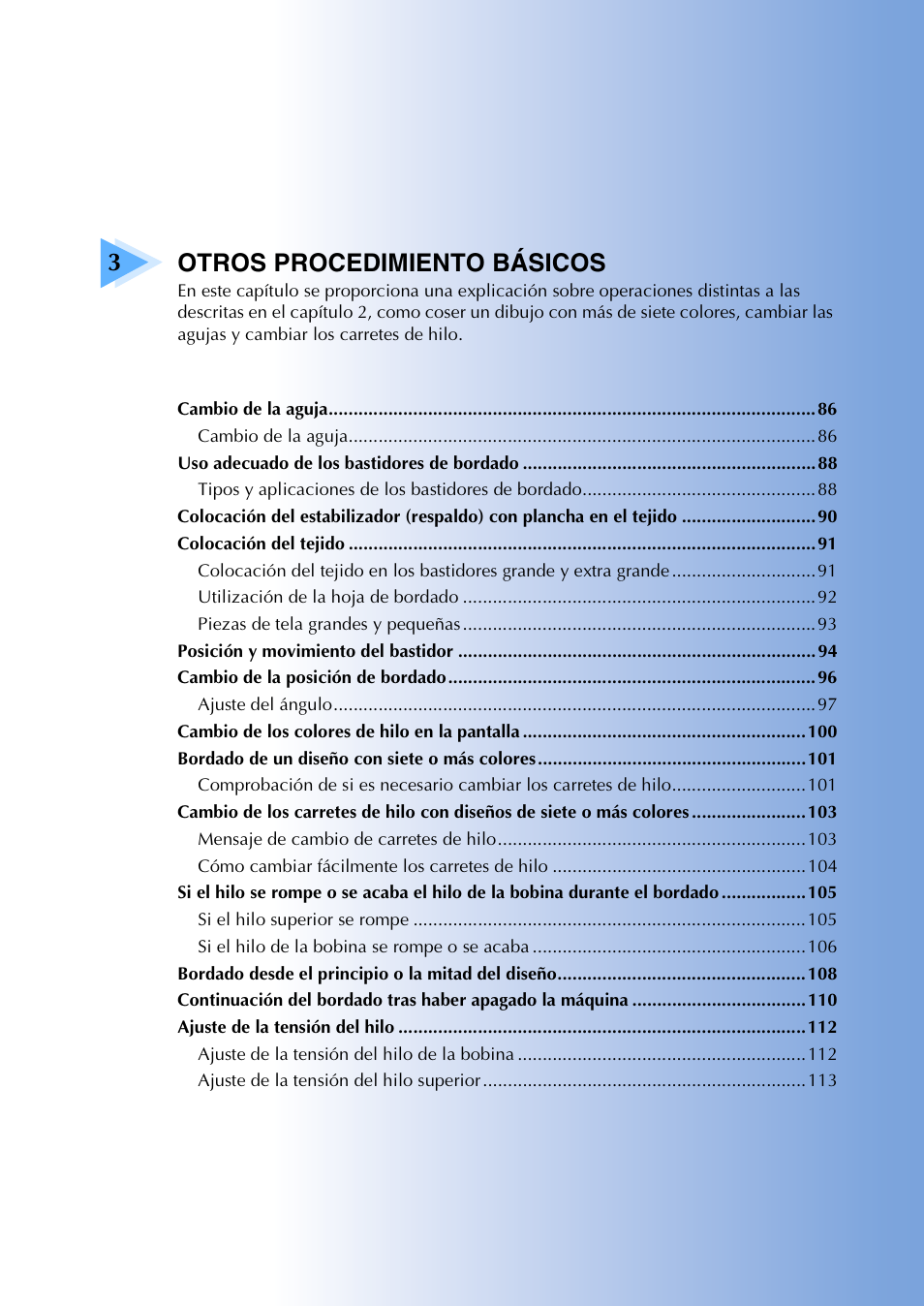 3otros procedimiento básicos | Brother PR655 User Manual | Page 87 / 280