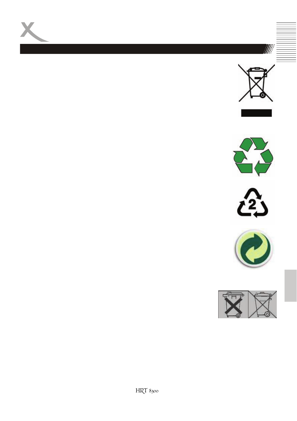 Reciclaje | Xoro HRT 8300 User Manual | Page 127 / 162