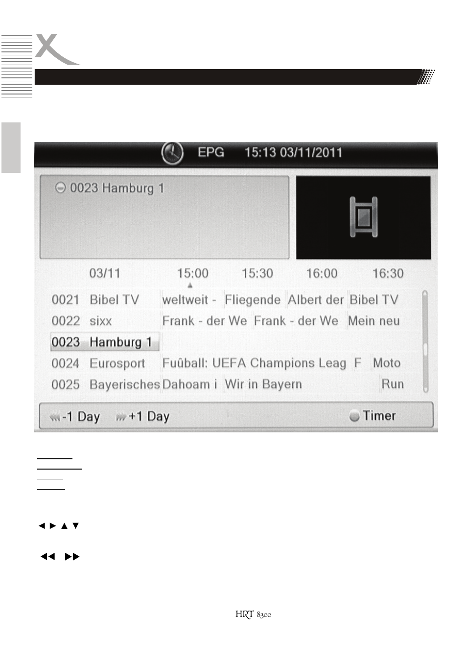 Tägliche bedienung | Xoro HRT 8300 User Manual | Page 18 / 162