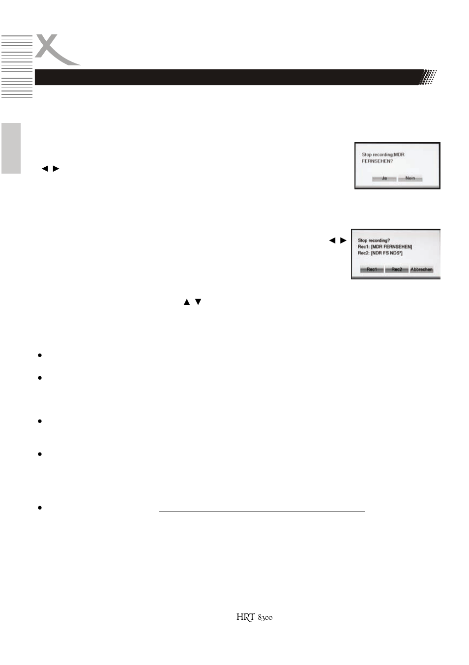 Rekorder | Xoro HRT 8300 User Manual | Page 20 / 162