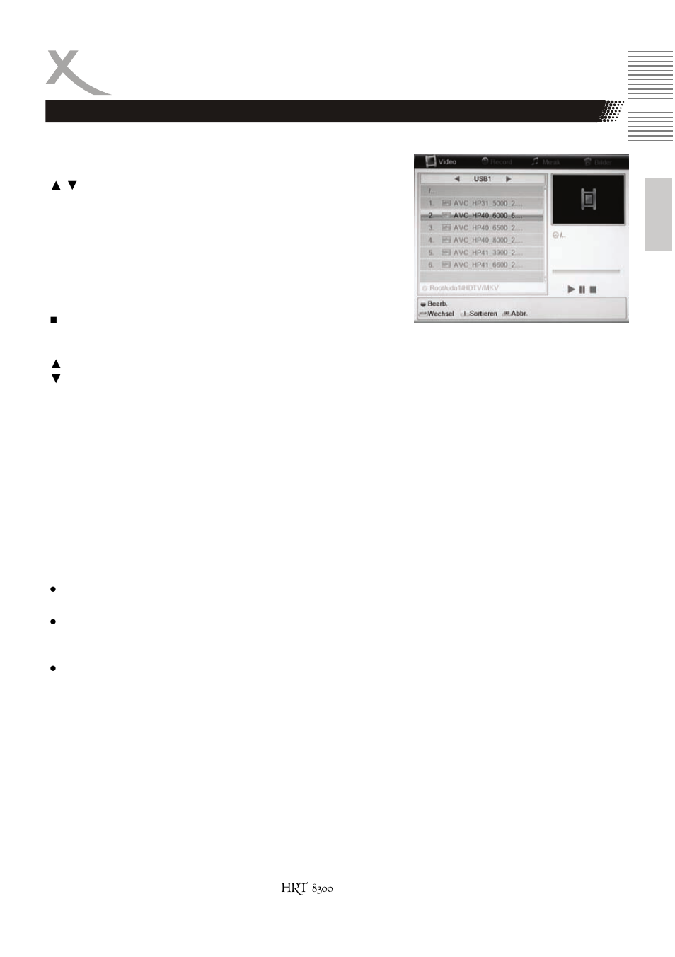 Usb media player | Xoro HRT 8300 User Manual | Page 25 / 162