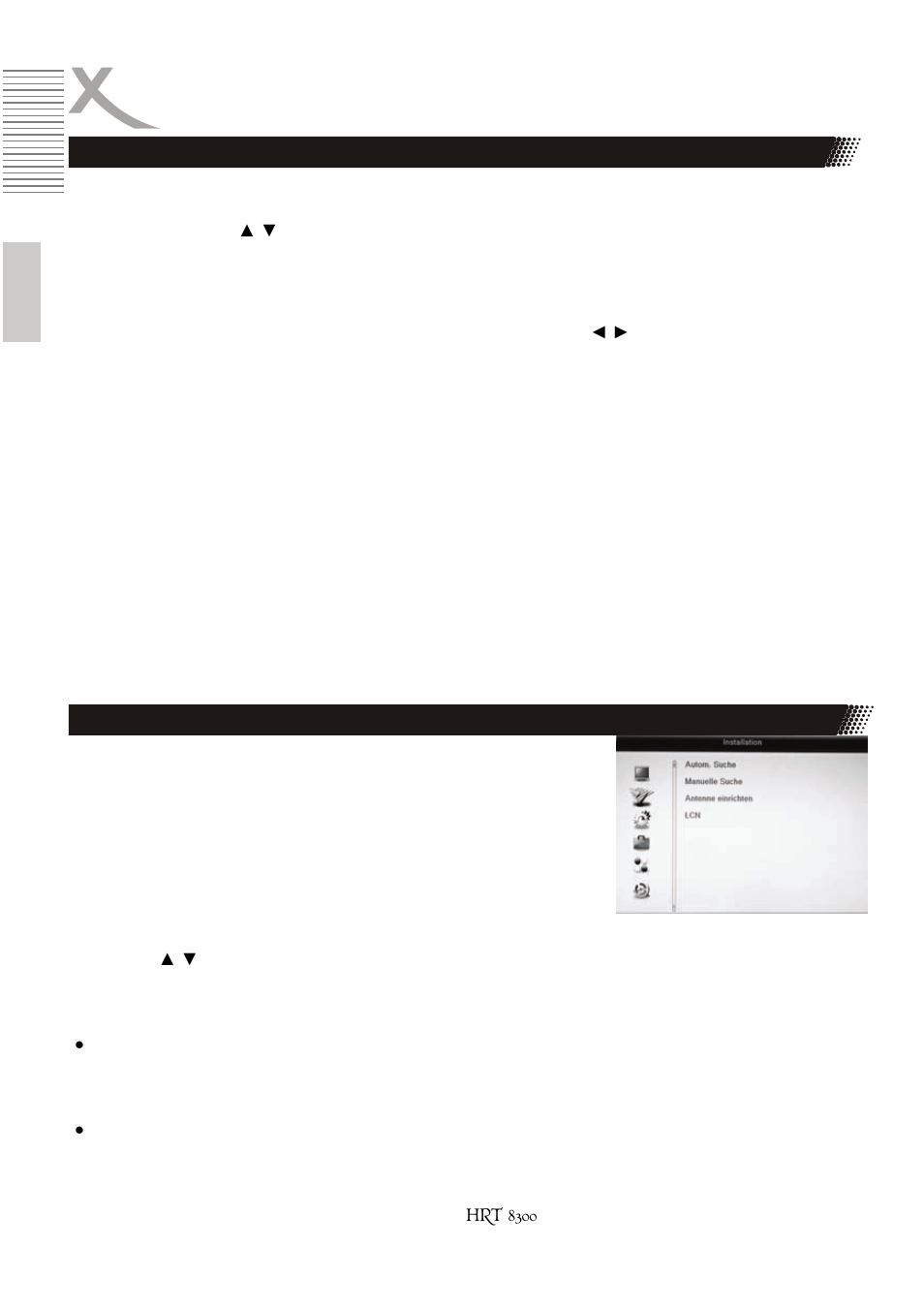 Einstellungen | Xoro HRT 8300 User Manual | Page 30 / 162