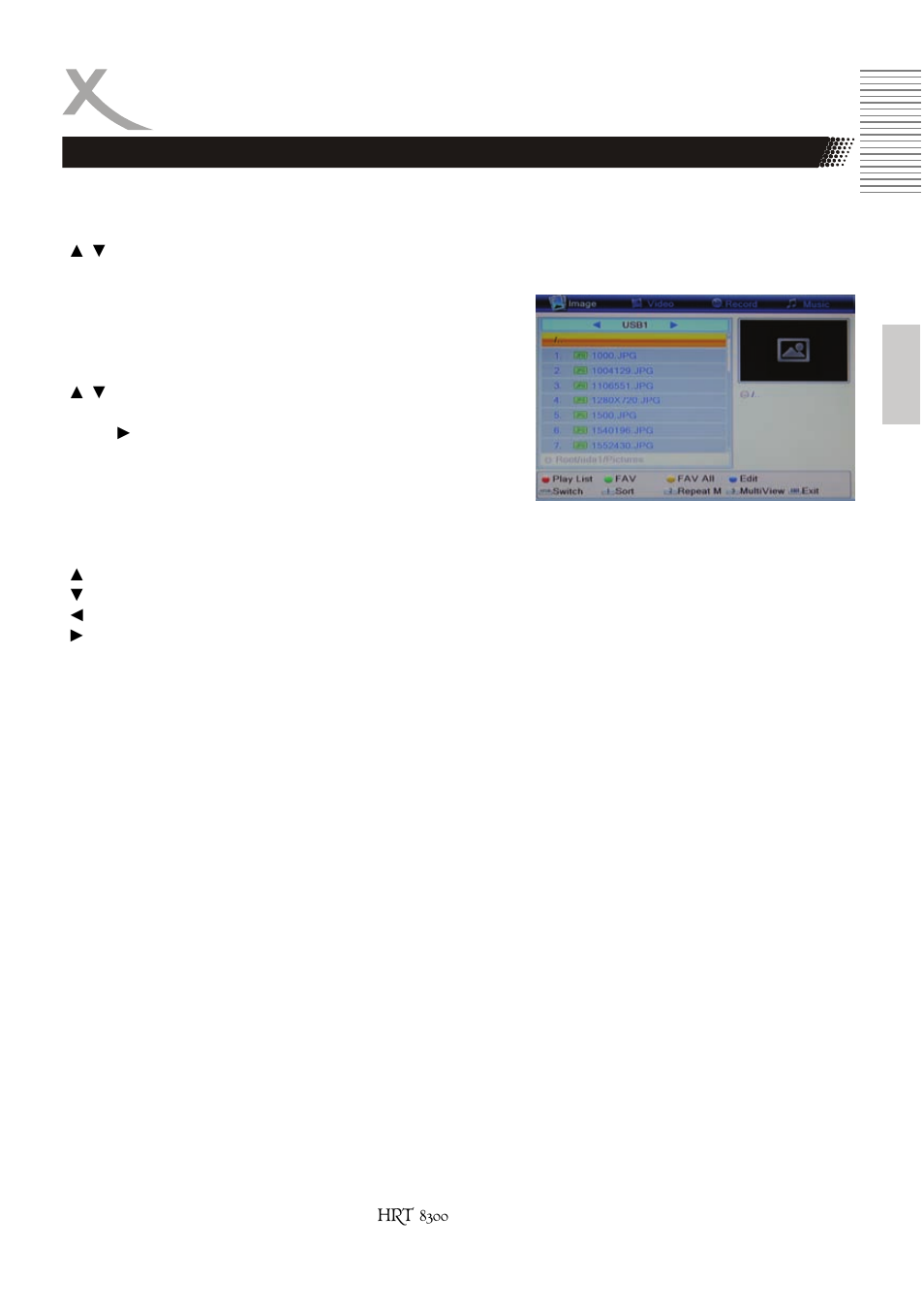 Usb media player, Image | Xoro HRT 8300 User Manual | Page 63 / 162