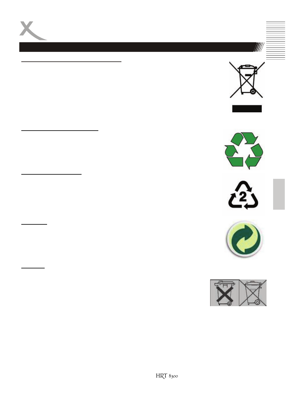 Recyclage | Xoro HRT 8300 User Manual | Page 87 / 162